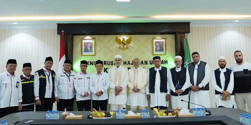 Pertemuan PPIH Arab Saudi & Misi Haji Libya di Jeddah (8/7/23)/Dok. Kemenag RI