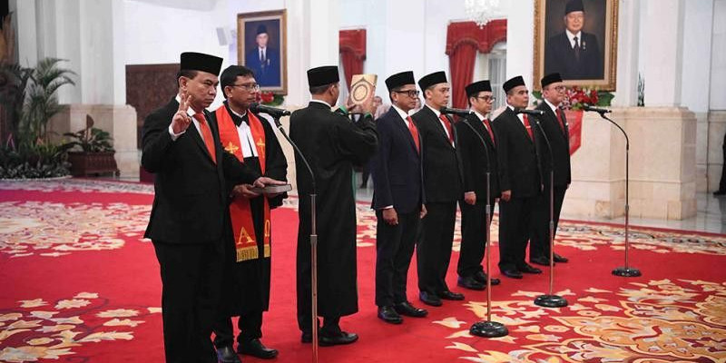 Suasana pelantikan Menteri Kominfo dan Wakil Menteri Kominfo/net 