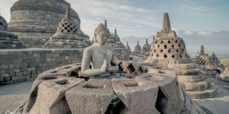 ilustrasi penampakan Candi Borobudur/net 