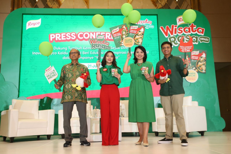 Para pembicara dalam kampanye Wisata Rasa MPASI Royco yang digelar di Ballroom Hotel InterContinental, Jakarta Selatan, Jumat (21/7)/Ist 