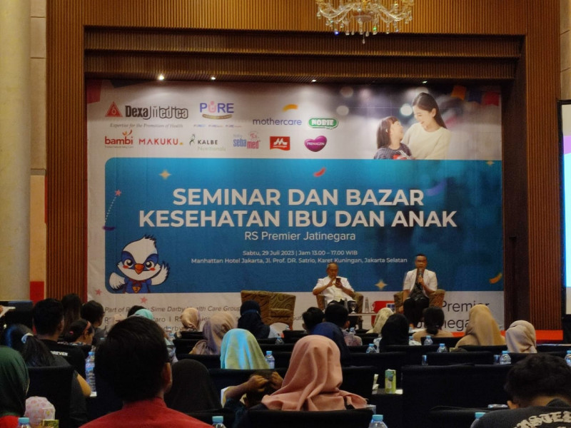 Seminar dan basar kesehatan ibu dan anak yang diselenggarakan RS Premier Jatinegara, Sabtu (29/7) kemarin/Ist