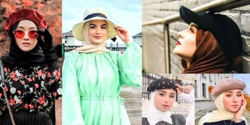 Ragam topi untuk muslimah berhijab/PInterest