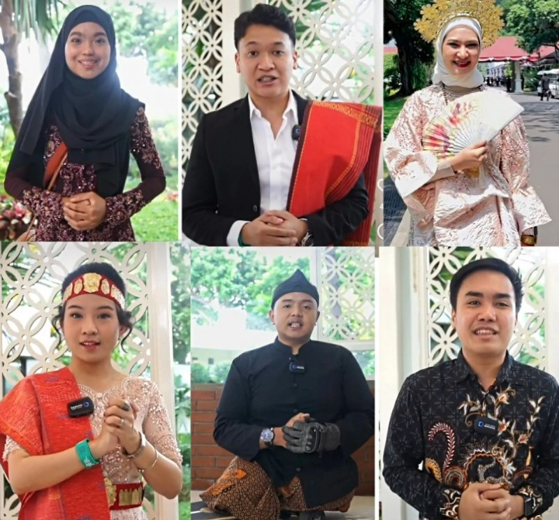 (Ki-ka atas): Annisa Rahmania-Mario Gultom-Angkie Yudistia. (Ki-ka bawah) Jennifer Natalie-M. Hikmat-Rezki Achyana/@angkie yudistia