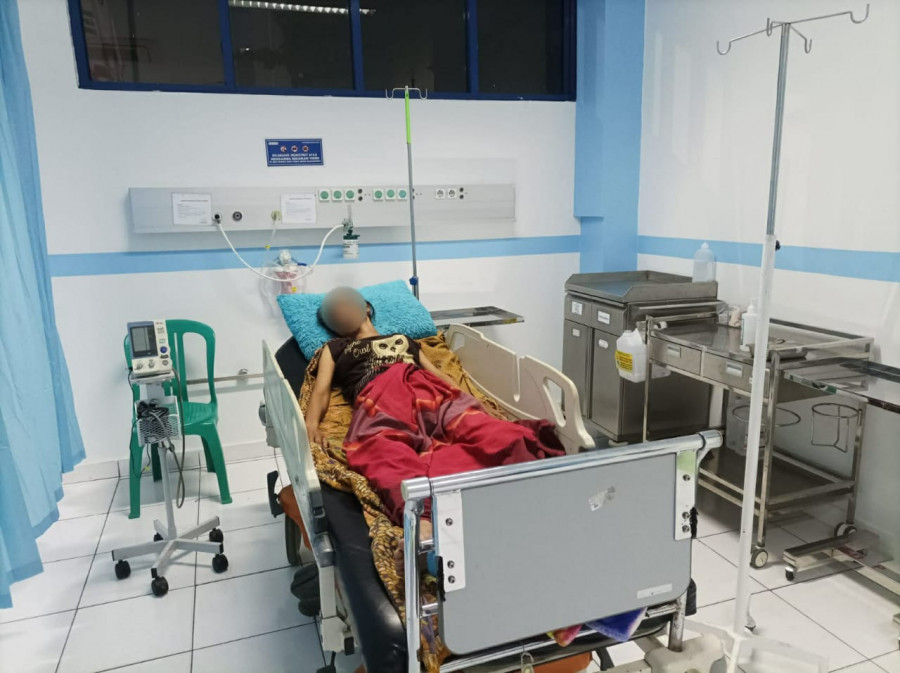 Kondisi terkini Megawati, pasien kanker serviks yang tengah menjalani pengobatan di RSUP M Djamil Padang, Sumatera Barat/Ist