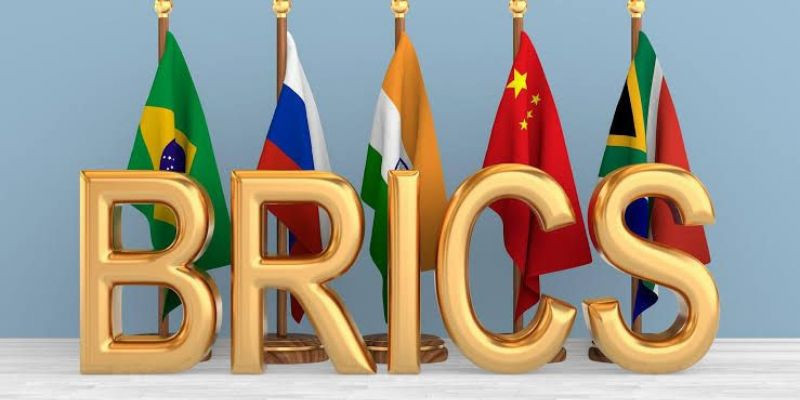 Logo Konfrensi Tingkat Tinggi (KTT) BRICS di Johannesburg, Afrika Selatan/Net 