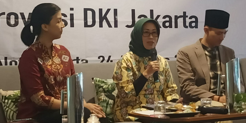 Ketua Dewan Pers Dr. Ninik Rahayu saat menyampaikan materi Workshop peliputan Pemilu 2024 untuk insan pers se-Jakarta, Kamis (24/8)/Farah.id