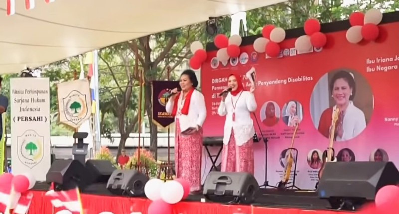 Kemeriahan acara IKAWATI Kementerian ATR/BPN bersama anak disabilitas di Jakarta (26/8/23)/@angkieyudistia