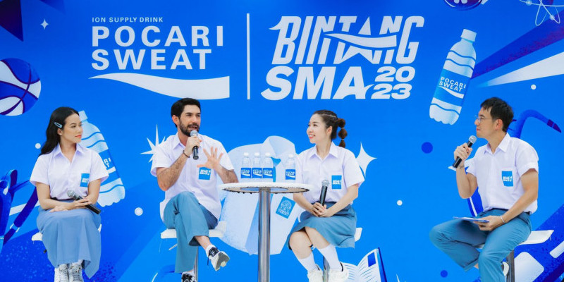 Daniel Mananta, Puspita Winawati, Reza Rahadian, dan Yura Yunita, saat mengisi sesi konferensi pers Bintang SMA 2023, di Jakarta/Ist