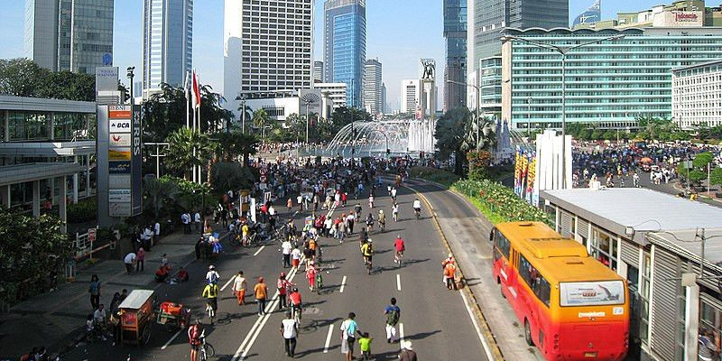 Ilustrasi kegiatan Hari Bebas Kendaraan Bermotor di Jakarta/NET 