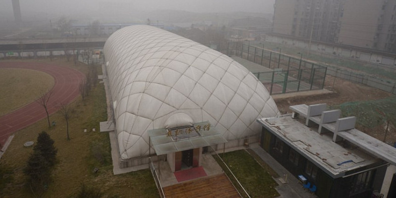 Dome anti polusi yang dibangun China ini dilengkapi dengan air purifie/Net