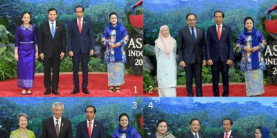 Para Pemimpin ASEAN bersama Pasangan Tiba di Jakarta