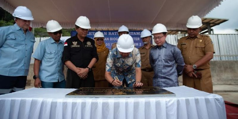 Peresmian pembangunan biogas Greenfields yang ditandatangani wakil Bupati Blitar/Ist