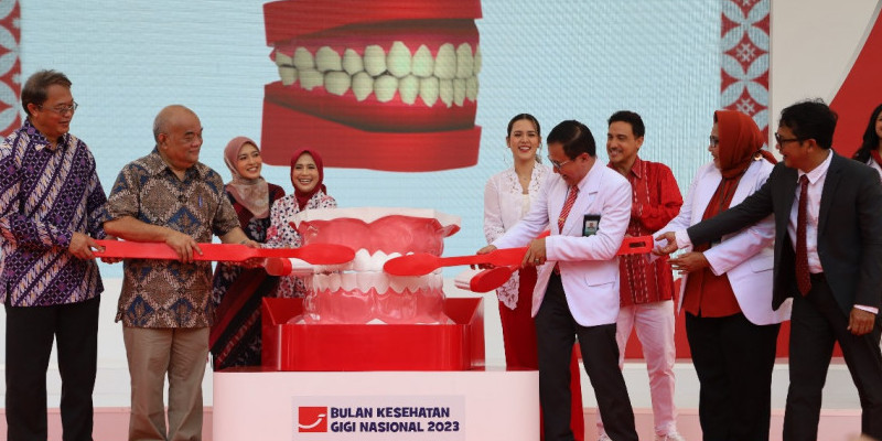 Pepsodent resmikan Bulan Kesehatan Gigi Nasional di Yogyakarta, Selasa (19/9)/Ist