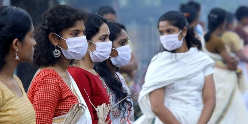 Warga Kerala, India Selatan diwajibkan kembali memakai masker/Net