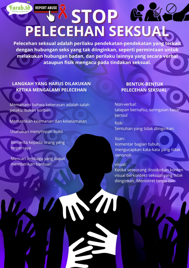 Infografis bentuk pelecehan seksual dan cara mengatasinya/Dewi Farah