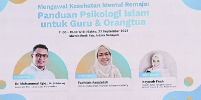 Talkshow Mengawal Kesehatan Mental Remaja di Islamic Book Fair 2023: Orang Tua dan Guru Harus Memahami Dua Ciri Anak Bermental Juara