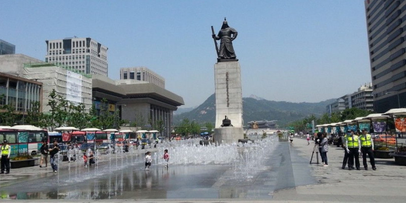 Gwanghangmun Plaza yang akan dijadikan lokasi Festival Indonesia, 28 dan 29 September 2023/Net
