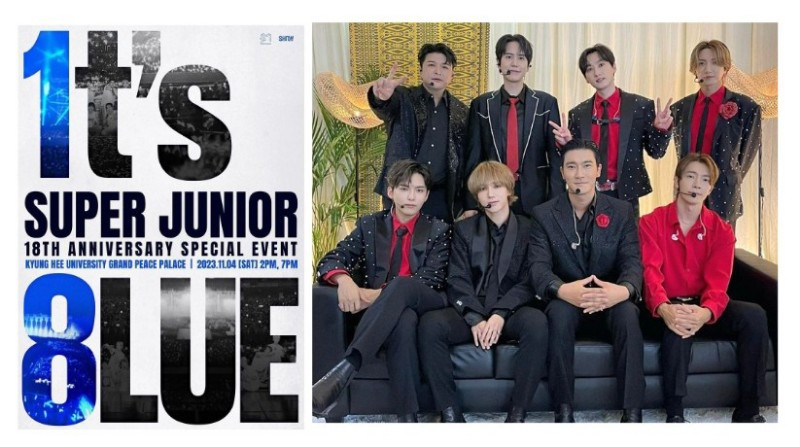 Super Junior 18 tahun adakan 8LUE/@superjunior