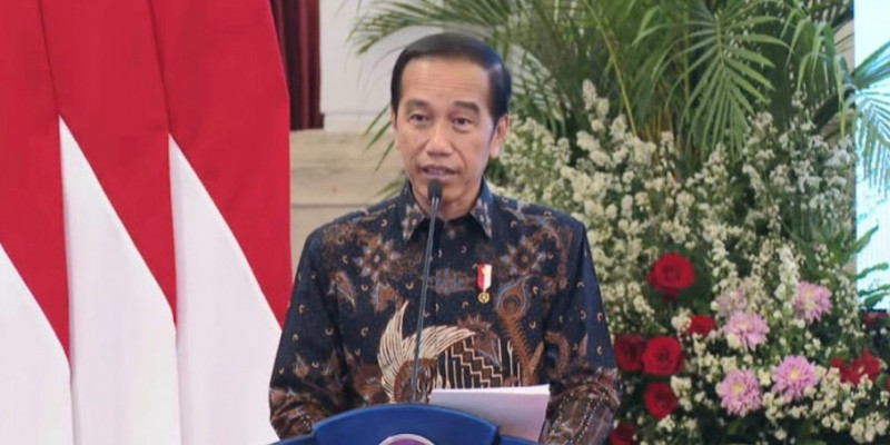 Presiden Jokowi berbicara di hadapan wartawan/tangkapan layar YT Sekretariat Presiden