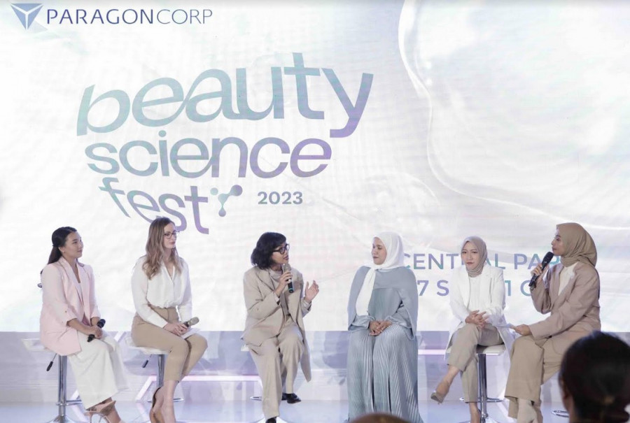 Konferensi pers Wardah Beauty Science 2023: When Beauty Meets Science di Central Park Mall, Jakarta Barat, Rabu (27/9)/Ist