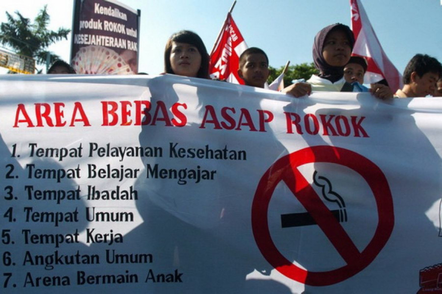 Kampanye area bebas asap rokok, salah satunya adalah sekolah/Net