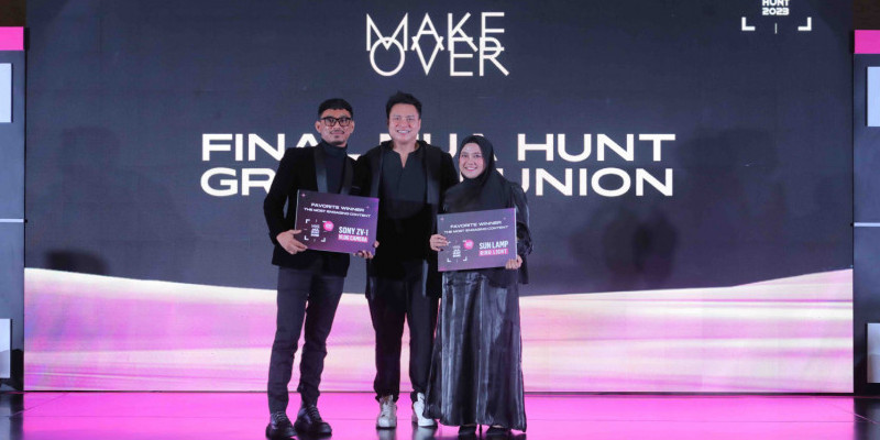 Pemenang favorite MUA Hunt 2023 yang diumumkan oleh Make Over di Pullman Hotel, Jakarta/Ist