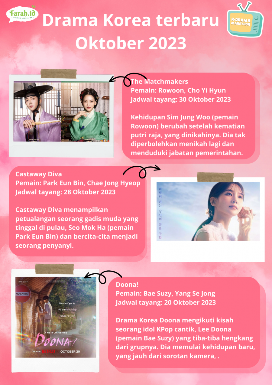 Drama Korea terbaik sepanjang Oktober 2023 yang wajib ditonton para penggemarnya/Dewi Farah