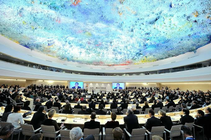Suasana sidang Dewan HAM PBB/The United Nations