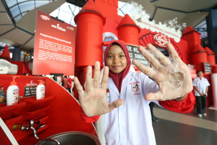 Dokter kecil, sebagai salah satu bagian dari Lifebuoy SIAGA mengedukasi masyarakat/Dok Lifebuoy