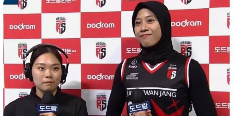 Megawati langsung diwawancarai media Korea usai debutnya yang berhasil meraih MVP/YouTube Busin