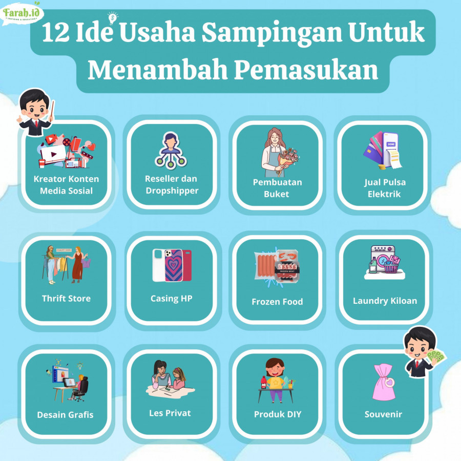 Usaha sampingan yang bisa menambah tabungan/Farah