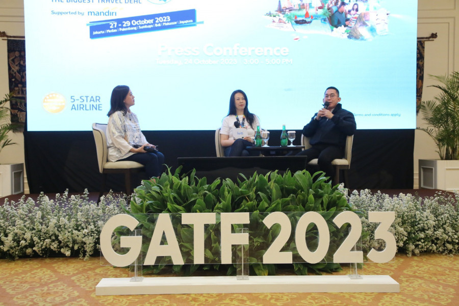 Konferensi pers GATF 2023 di Mandiri Club, Jakarta Selatan, Selasa (24/10)/Farah