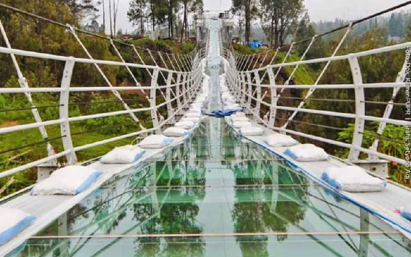 Jembatan Seruni Point siap menguji nyali dan adrenalin/Instagram @kemenpupr