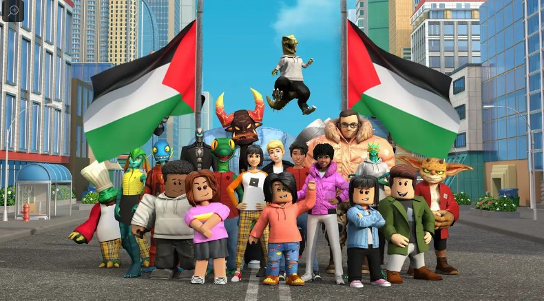 Salah satu bentuk dukungan kepada Palestine yang disampaikan anak-anak melalui game online Roblox/Roblox Corporation