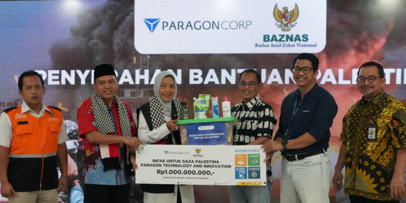 Paragon serahkan bantuan untuk masyarakat Palestine melalui Baznas/Paragon