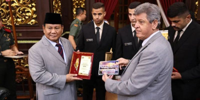 Menhan Prabowo Subianto Menerima 22 Calon Mahasiwa Asal Palestina untuk Kuliah di Universitas Pertahanan