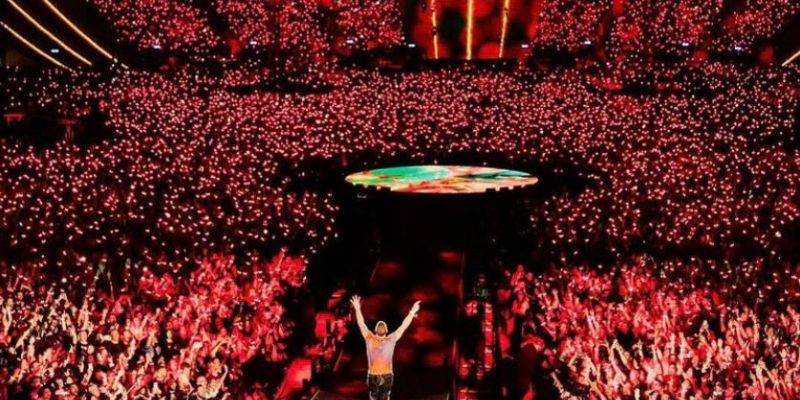 Meriahnya konser Coldplay/Instagram @coldplay