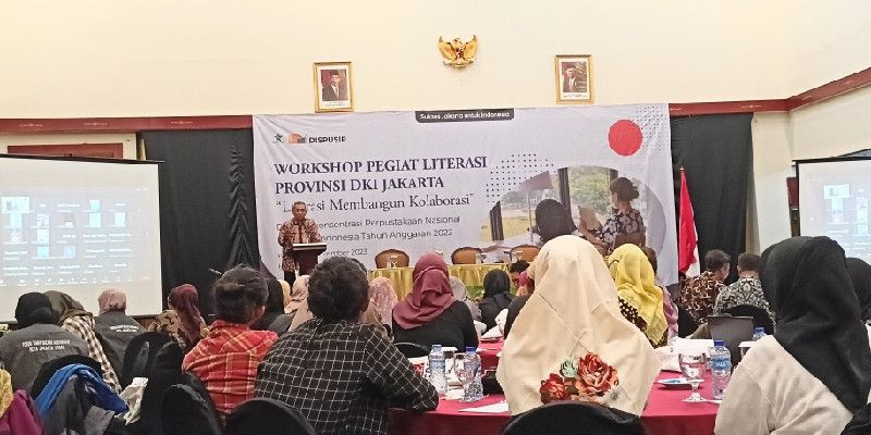 Kadispusip DKI Jakarta Firmansyah membuka Workshop Pegiat Literasi (30/11)/Farah