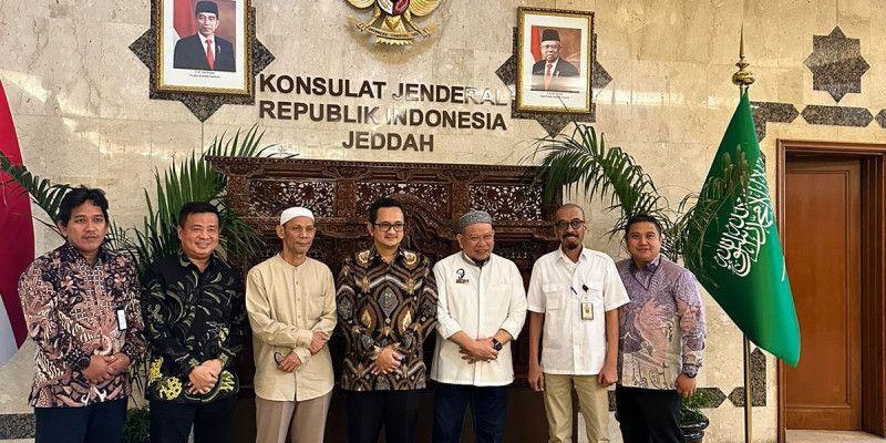 Pertemuan Ketua DPD RI bersama KJRI dan Kantor Urusan Haji di Jeddah (7/12)/Dok. DPD