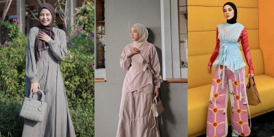 Inspirasi OOTD Bergaya Feminin ala 7 Selebgram Berhijab