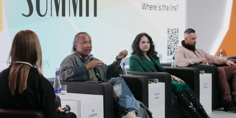 Ali Charisma, national chairman IFC saat menjadi pembicara di BRICS+ Fashion Summit, di Moskow, Rusia, awal Desember 2023 kemarin/IFC