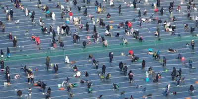 Masuk Musim Dingin, Korea Selatan Gelar Festival Tahunan Memancing di Danau Beku