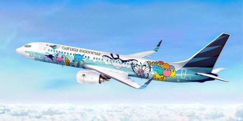 Pokemon Jet yang menghadirkan keindahan alam Nusantara/Garuda Indonesia