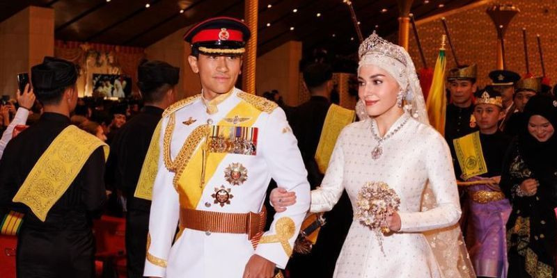 Pangeran Abdul Mateen dan Anisha Rosnah/Instagram @tmski