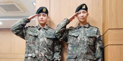 Bikin Bangga, RM dan V BTS Lulus Jadi <i>Elite</i> <i>Trainee</i> Militer Setelah Menjalani Pelatihan Berat