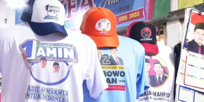 Kaos jadi merchandise kampanye paling laku/CNA