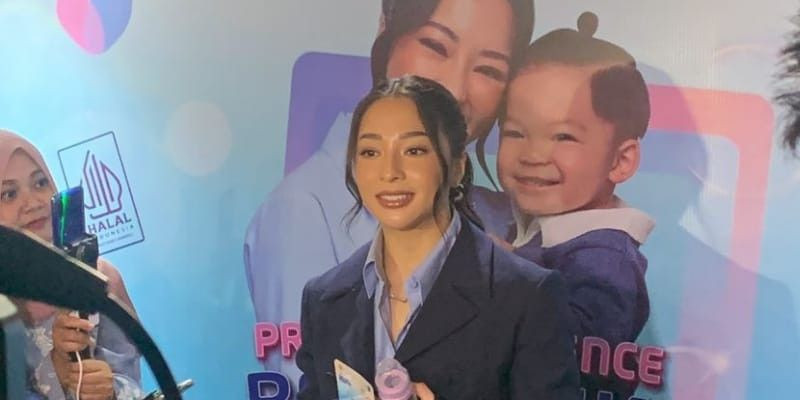 Nikita Willy dalam konferensi Baby Huki (7/2)/Farah-Rizqina Azzahra Putri