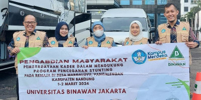 Universitas Binawan Berpartisipasi dalam Pengabdian Masyarakat Kolaborasi 46 Perguruan Tinggi di Desa Margaluyu Pengalengan, Bandung