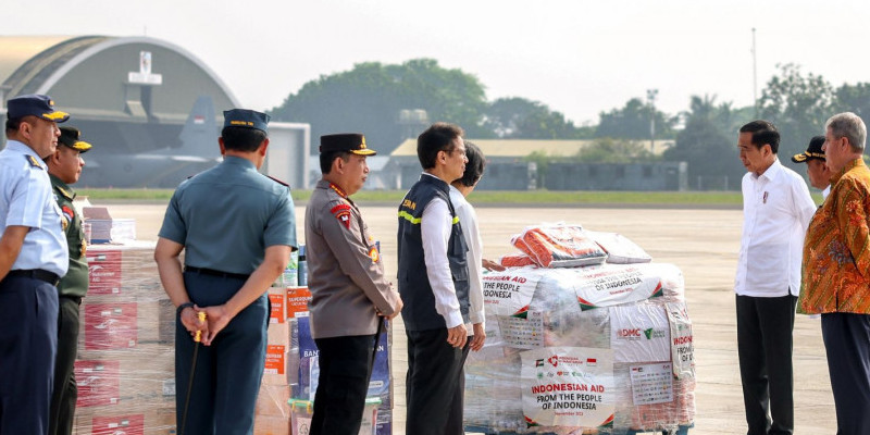 Pengiriman kedua bantuan kemanusiaan Indonesia untuk Palestina (20/11/23)/Dok. Kemenkes