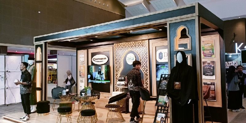 Salah satu booth di Muslim LifeFair 2024/Farah